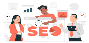 SEO and AI search illustration